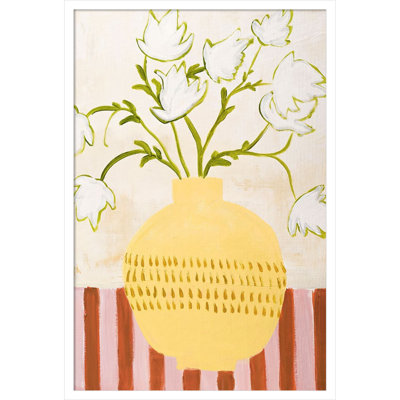 Yellow Vase Print by Design Fabrikken
