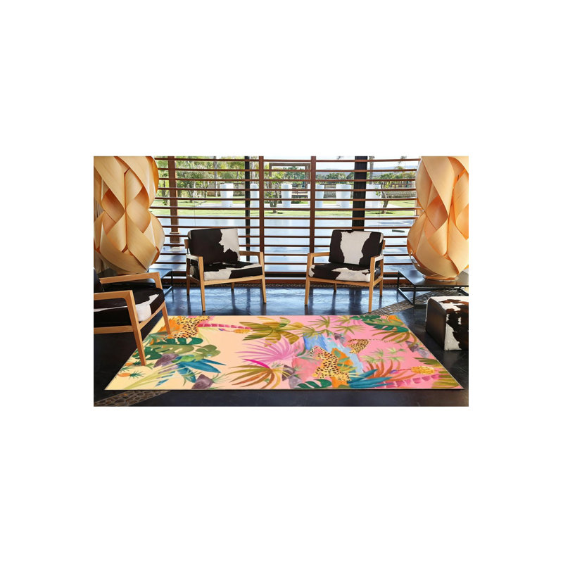 Tapis décoratif tissé à la machine, Tapis de couloir 2 pi 6 po x 6 pi 7 po inclus