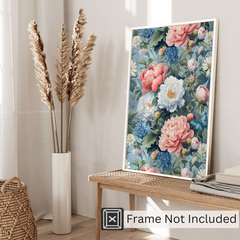 Impression d'art moderne sans cadre Floral