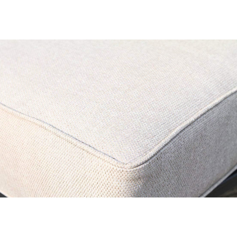 Fully Assembled Outdoor Hiking - Modern Grey With Cushion, Rust And Stain , No Assembly Required Foam Cushion , Frame, 28X28x18 Inches, Garden Seating