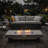 54_Inch Iron  Fire Pit Table(Stone)