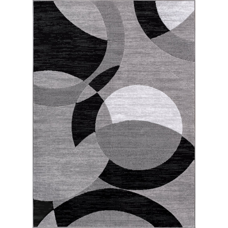 Geometric Synthetic Area Rug, Rectangle 80 x 120 cm