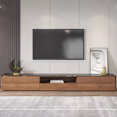 Modern Black Manufactured Wood TV Stands
