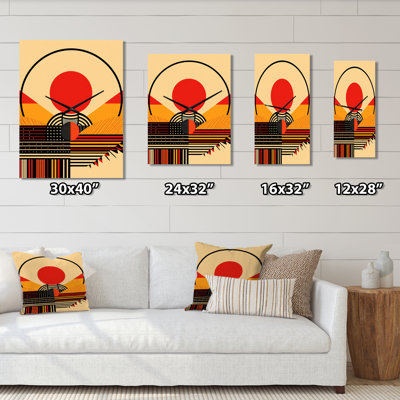 Red Bold Sunset II - Coastal Sunset