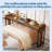 Height-adjustable Wheeled Bedside Table