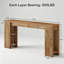 Console extra longue pour canapé-lit, table de style campagnard, entrée étroite et table d'appoint pour le couloir et le salon
