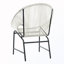 Ensemble de conversation de patio 4 pièces avec cadre et table en fer-1778715449