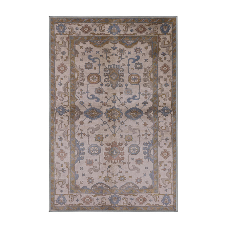 Tapis brun à motif oriental, Rectangle 8 pi x 10 pi