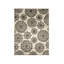 Tapis à motif floral gris foncé / noir Galpin-27856366