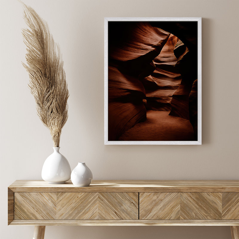 Reproduction d'art paysage encadrée pour la nature, H 10 po x l 8 po, Blanc
