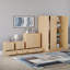 Tayce 4 Piece Bedroom Set (3 Drawer Bedside Chest X2, 5 Drawer Chest, 3 Door Wardrobe)-965680672