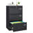 Locking 3 Drawer Metal Filing Cabinet For Office, Spacious Space, Steady Slide Rail, -Resisting Construction, Black Drawers, System, Office Organization,-918559074