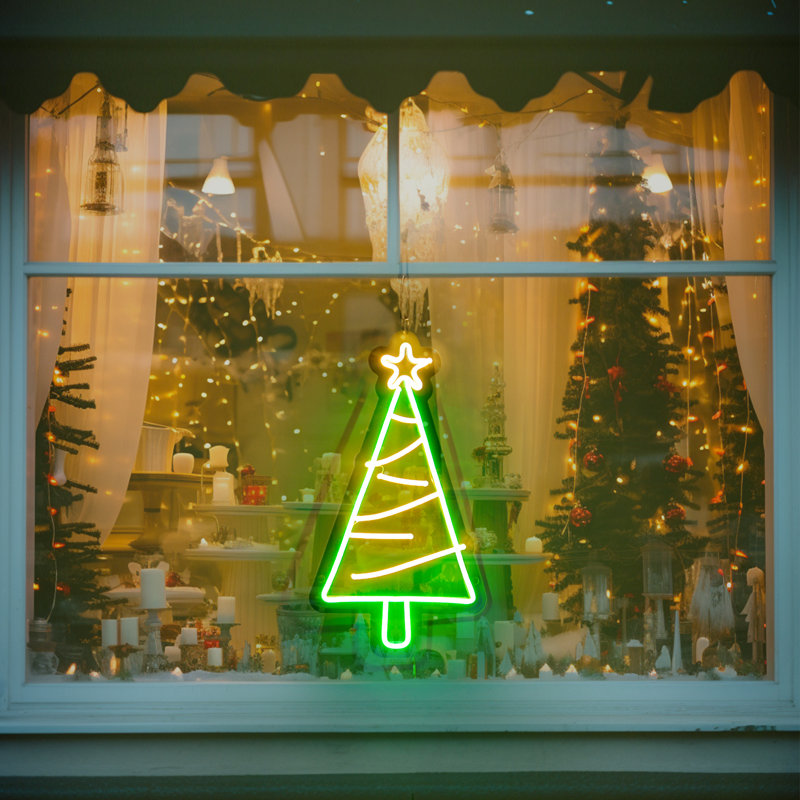 Jesee 15.7" Christmas Tree Neon Sign