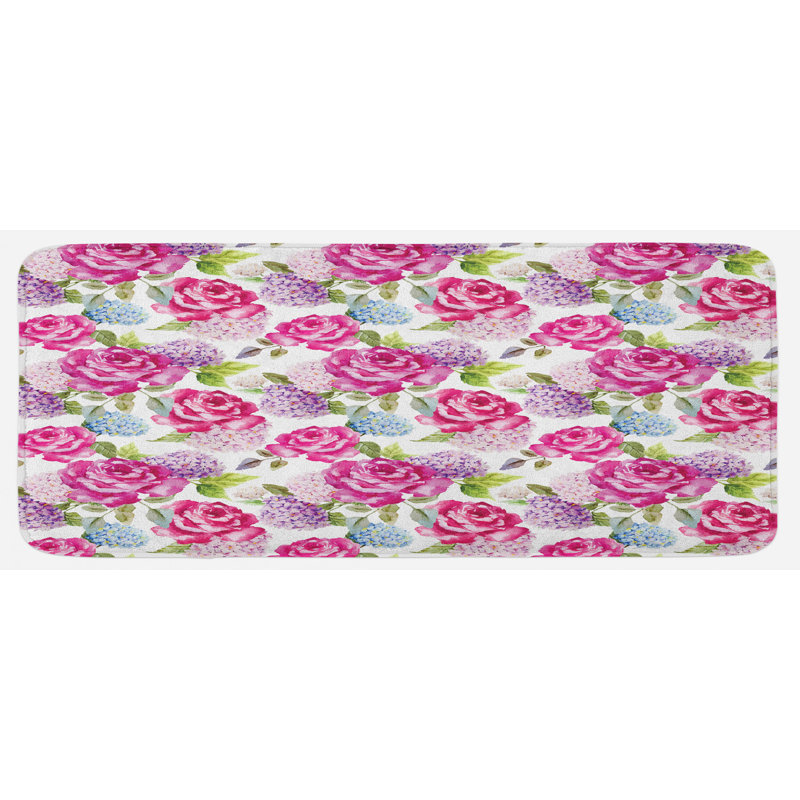 Tapis de cuisine shabby flore