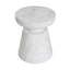 Table d'appoint d'extérieur en travertin Ponti, blanc