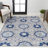 Leto Medallion Blue/Gray Indoor/Outdoor Rug-305505838