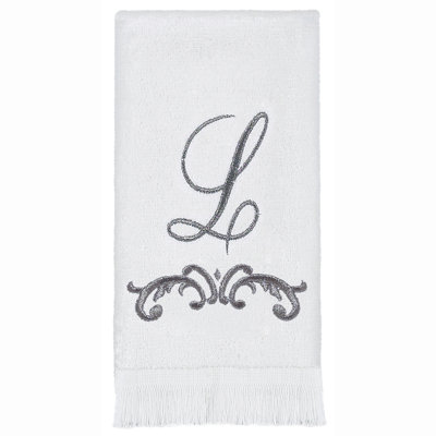 Avanti Linens Scroll Mono Fingertip Towel L