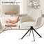 Modern Dining Chairs Set, Ergonomic Back with Soft Padded Armrests, 360° Swivel Thickened Breathable Seat, Sturdy Metal Legs, Easy Assembly-1696785048-1696877346
