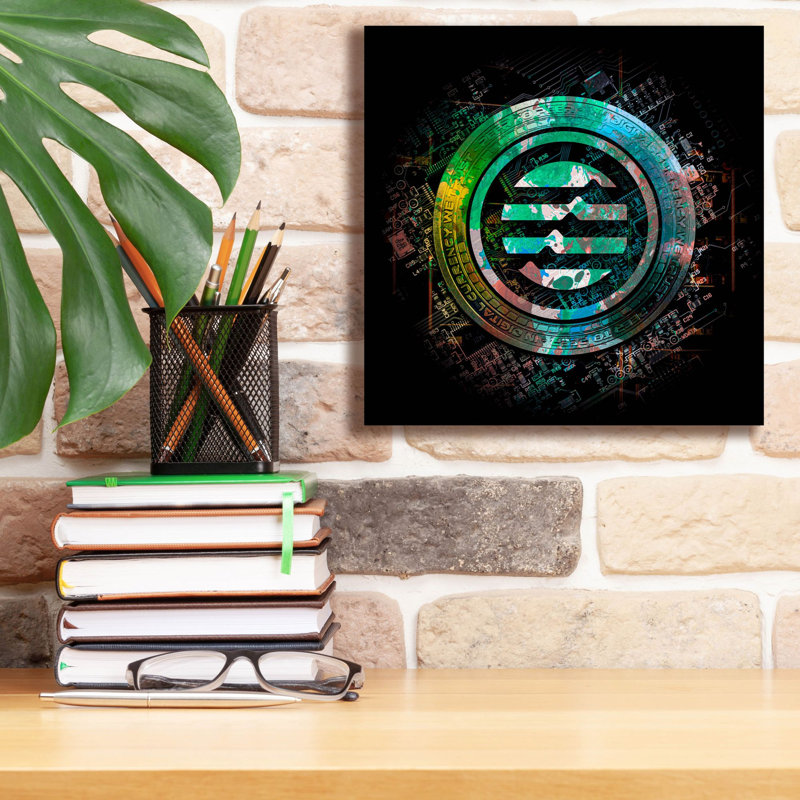 «Aptos Crypto Power» par Epic Portfolio, art mural sur toile, H 12 po x l 12 po x P 0,75 po