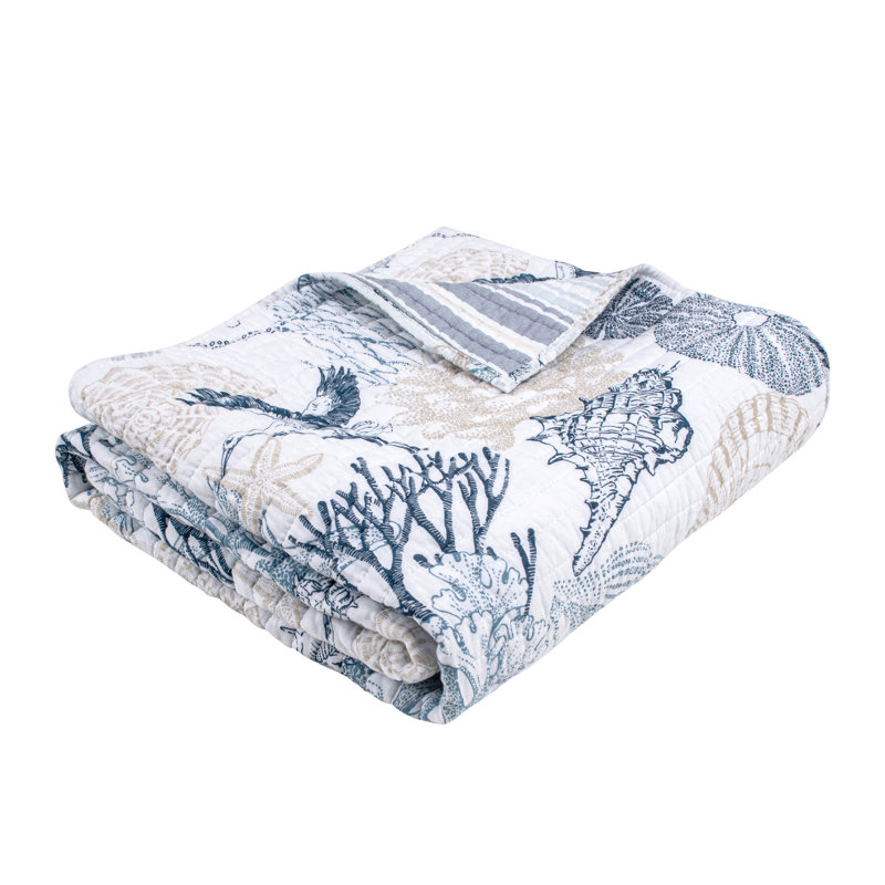 Serena Sea Quilted Throw