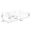 Coussin blanc modulaire 100% polyester-1439570242-1439570243
