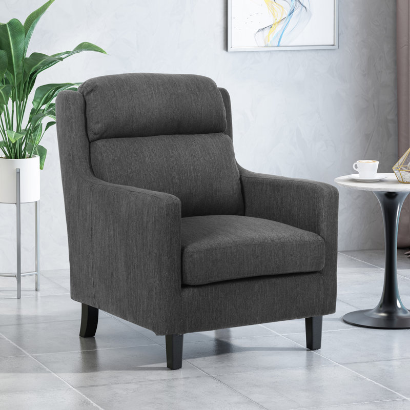 Fauteuil club de 28,25 po de largeur, Gris anthracite