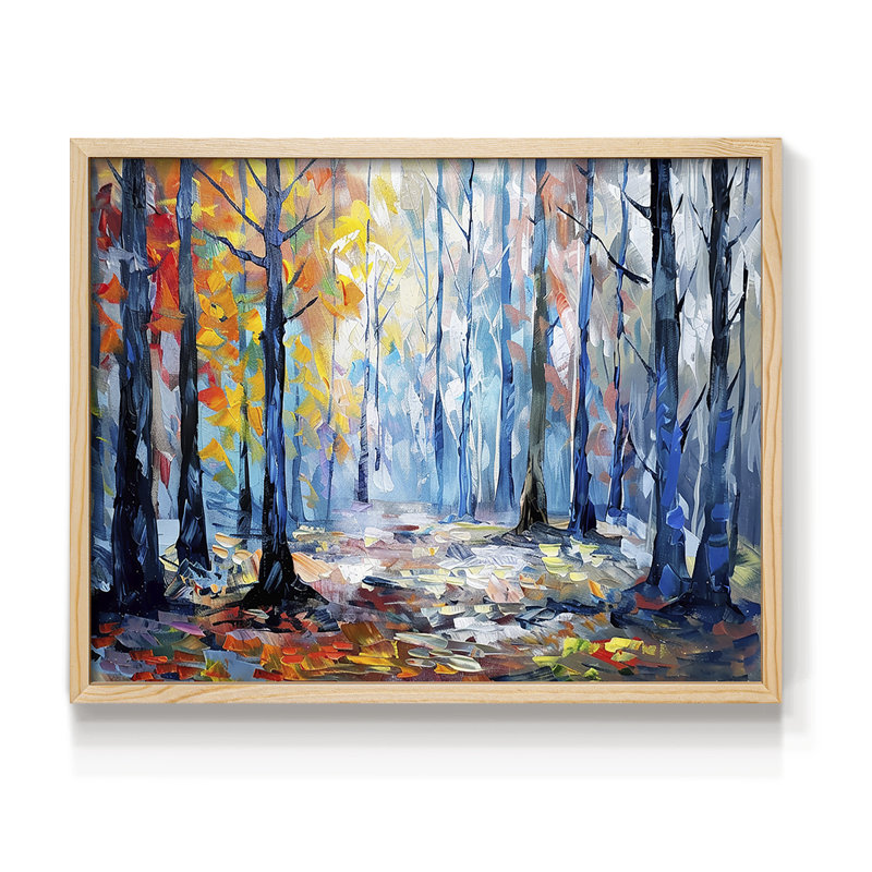 Série abstraite - CLXVI - Reproduction encadrée - Restickable, Naturel, H 22 po x l 28 po