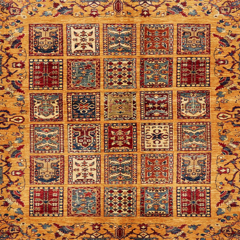 Tapis abstrait moderne 715, Carré 5 pi
