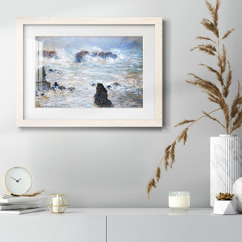 Tempête dans la belle, impression sur papier encadrée, Blanc, H 28 po x l 42 po x P 1,5 po
