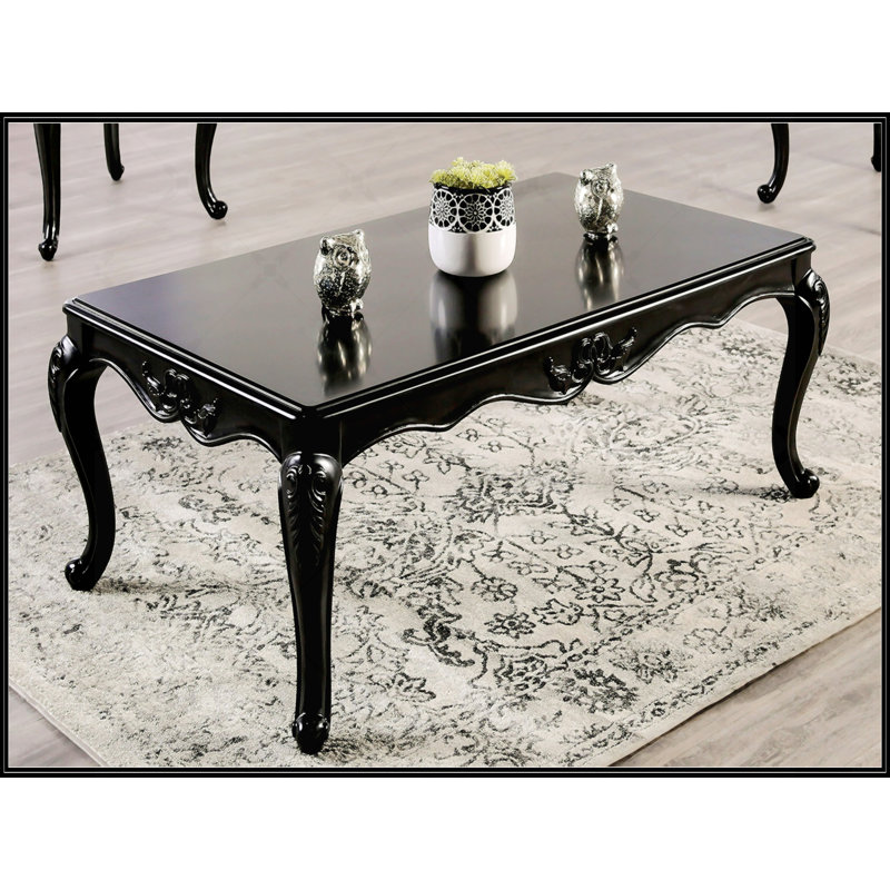 Table basse rectangulaire, Noir