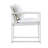 Chester Outdoor Sofa Set with Rust-Free Aluminum Frame and Cushions Includes, in White