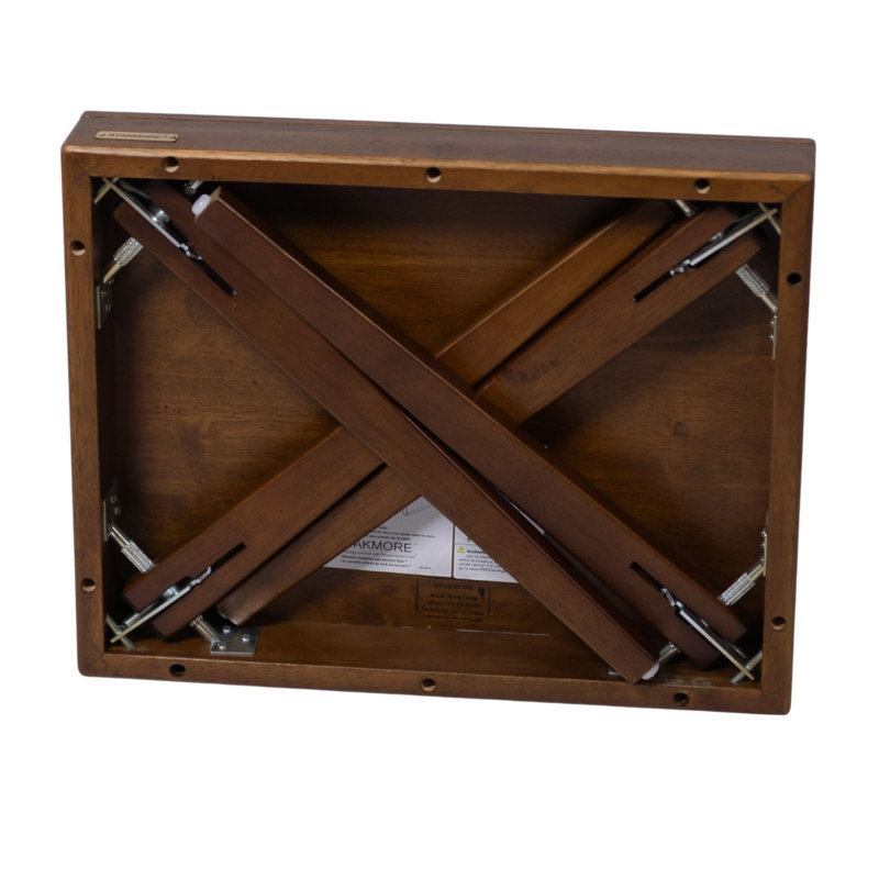 Stakmore Folding Occasional Table, Fruitwood, Fruitwood