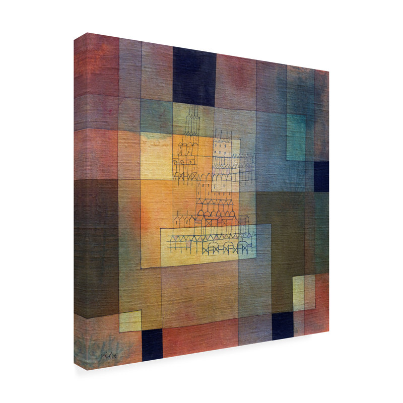 Art sur toile Paul Klee, H 18 po x l 18 po