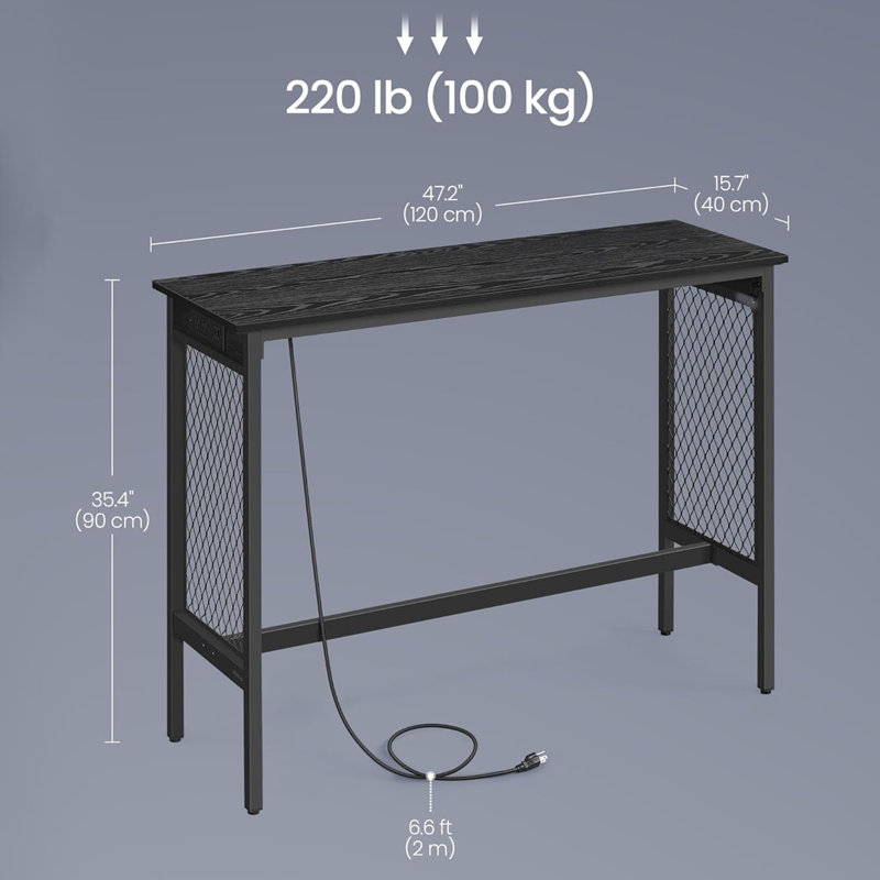 Canapé-bar 47,2 po avec station de charge