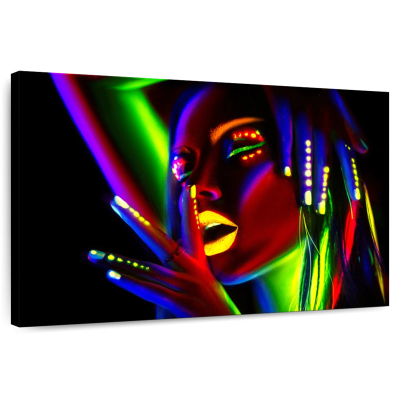 Shuttleworth Neon Makeup, 26" H x 39" W