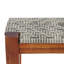 Tabouret Dock en bois avec siège en osier