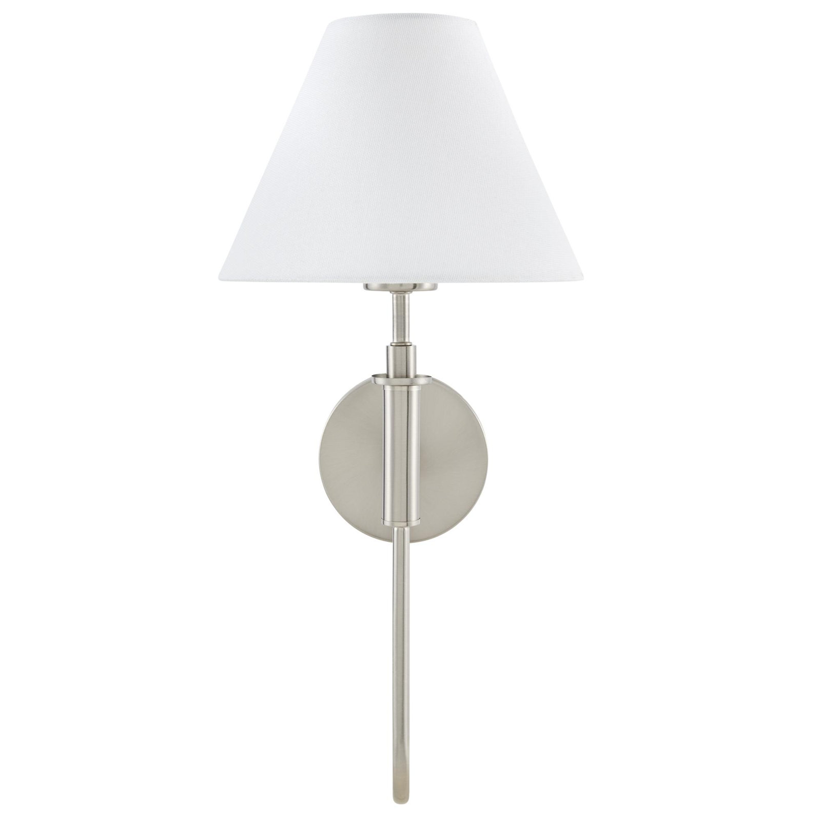 Celeste Single Light Armed Sconce, Nickel