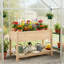 100% Solid Wood Elevated Planter-235042822