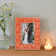 Vidya Orange Patterned Photo Frame