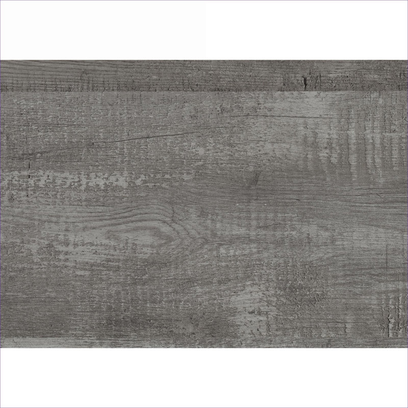 Bedroom Use Twin Size Panel Bed Frame, Gray-Toned Rustic Finished Wooden Construction Panel Bed, Gray, Twin