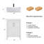 Meuble-lavabo autoportant simple de 24 po avec plateau en bois manufacturé Kreutzer-394485095
