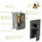 10" Square Shower System With Waterfall Spout - Oil Rubber Bronze 3 Function Shower, Rainfall & Handheld Valve For Comfort And Cleanliness Simple Installation Hygiene Assurance Protocol Procedure Tub-127368580