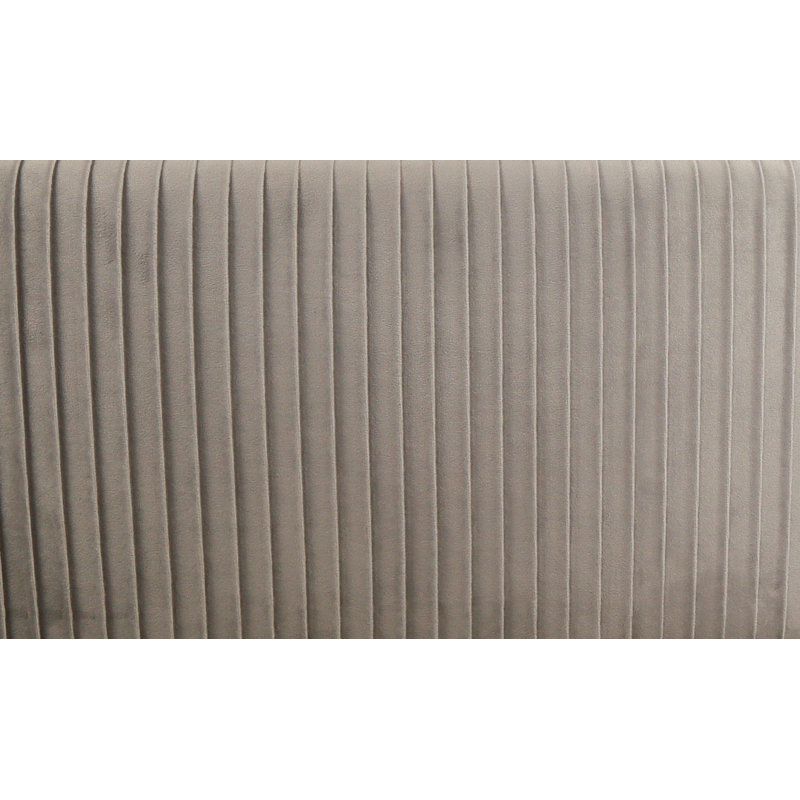 80cm Wide Velvet Oval Solid Colour Standard Ottoman with Storage, Grey