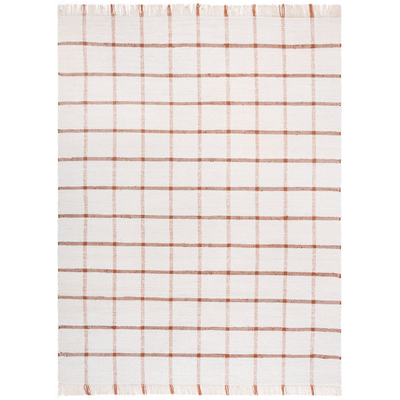 Tapis Montauk 322 ivoire / rouille, Rectangle 8 pi x 10 pi