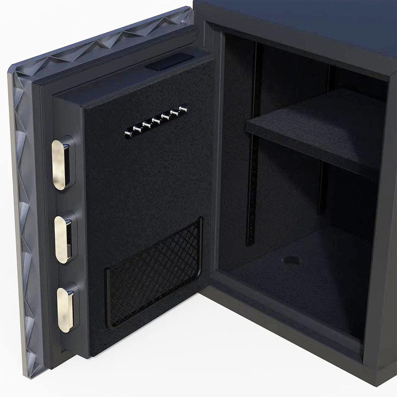 Biometric Safe Box, Fireproof Safes with Fingerprint Touch Screen Keyboard for Hotel Office, 2.1 Cubic feet