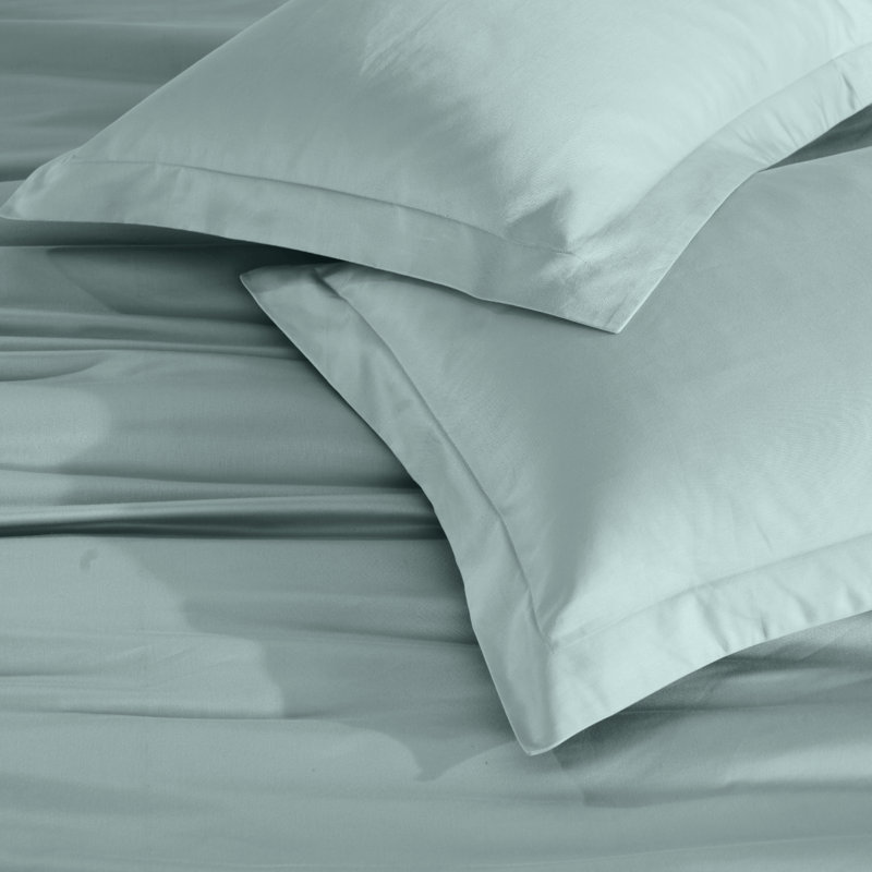 Ensemble de housse de couette de luxe en coton égyptien certifié 650 fils Luxury, Bleu sarcelle