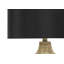 Lighting, H 25 po, lampe de table, abat-jour noir, résine brune, contemporain