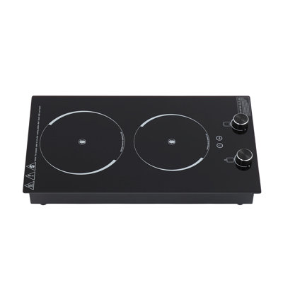 20'' Infrared Heating Induction Electric Cooktop with Dual Size Power Burner