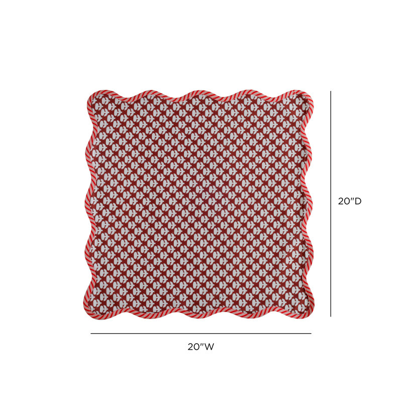 Ensemble de 4 serviettes de table en coton Crissy