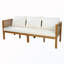 Ensemble de conversation de patio 3 places avec canapé et table basse-133491200